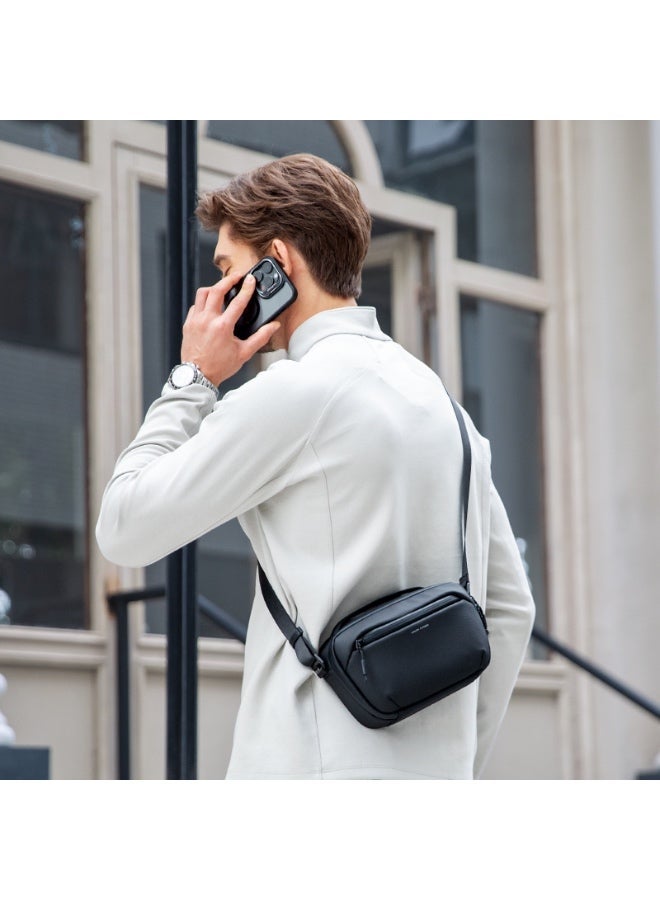 Mark Ryden MR-165 Black Digital Organizer Bag – 3C Series Tech Accessory Pouch with Shoulder Strap, Water-Repellent Oxford Fabric, YKK Zippers – Crossbody or Clutch for Travel and Daily Use - Image 5